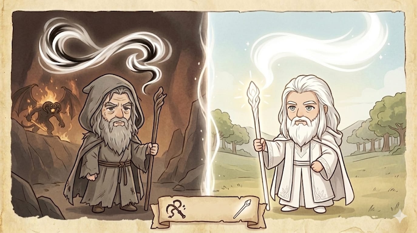 灰色であること、そして白になったこと