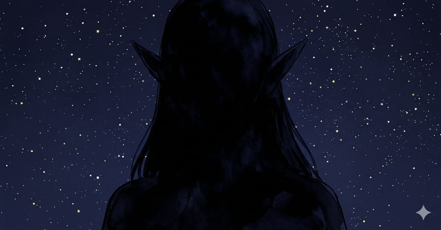 暗闇の中にいる誰か